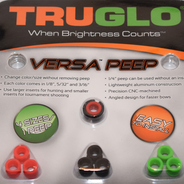 TruGlo Versa-Peep Black-Green-Red