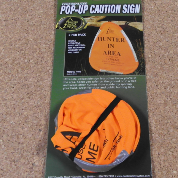 Hunter Safety System Hunter Warning Sign