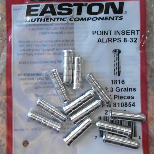 Easton, Pfeilinserts "RPS" 12er Pack für Schaftgröße - 2212