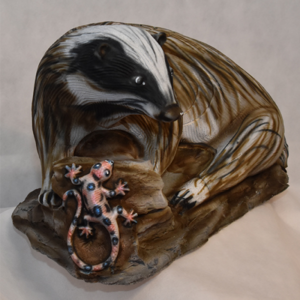 3D-Inform 3D-Ziel Dachs mit Gecko