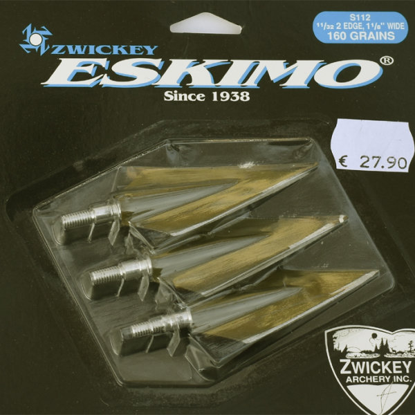 Zwickey, Jagdspitze Eskimo 2-Blade 3er-Pack - 160grain