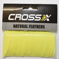 Cross-X, Naturfedern 2 Zoll shield - Fluo Yellow