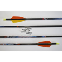 Cross-X, 6 Pfeile - Fulmen Octagon - 500 mit Naturfedern...