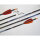 Cross-X, 6 Pfeile - Fulmen Octagon - 700 mit Naturfedern ( Insert liegt nur bei, ohne Spitze )