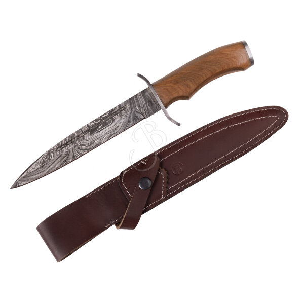39Outdoor Bowie Knife 32cm Wood
