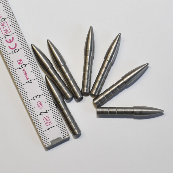 Cross-X, Pfeilspitze Ogive aus Edelstahl Ø 5,2mm 70 grain 6er Pack