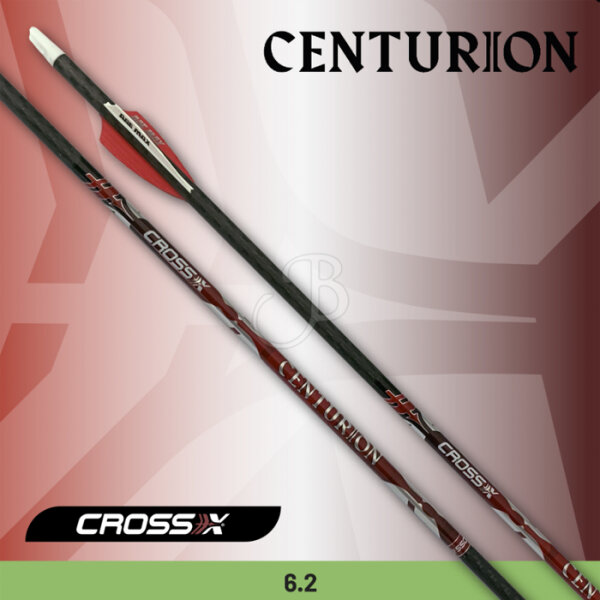 Cross-X, 6 Pfeile - Centurion Max2.0 mit Plastikvanes (Insert liegt bei) - 400