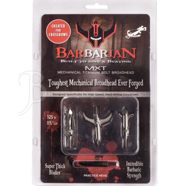 Cobra Archery Barbarian MXT - Titanium Bolt Broadhead 3er Pack - 125grain