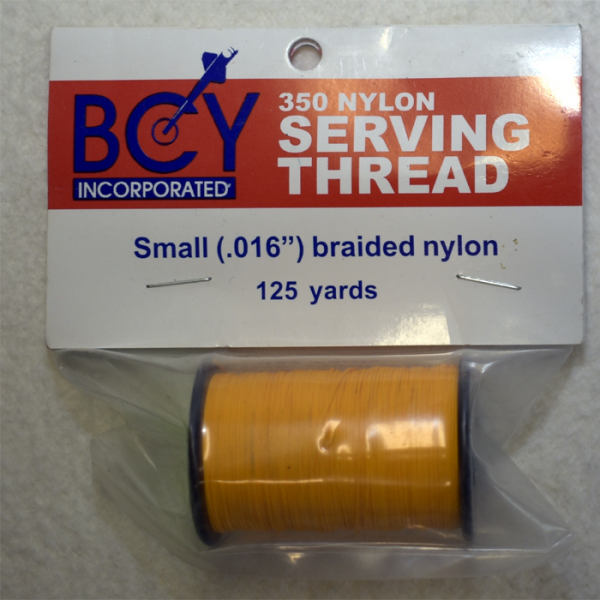 BCY No. 350 Nylon Braid Serving - .016 Zoll - Yellow